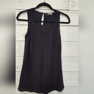Classiques Entire Elegant Black Silk Sleeveless Top